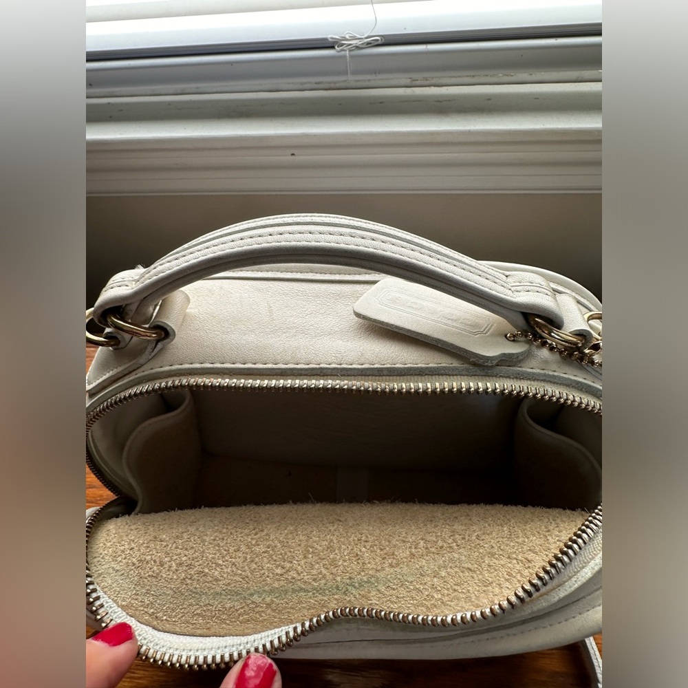 COACH vintage LUNCH BOX ZIP🔥9991🔥HTF White - Picture 8 of 14